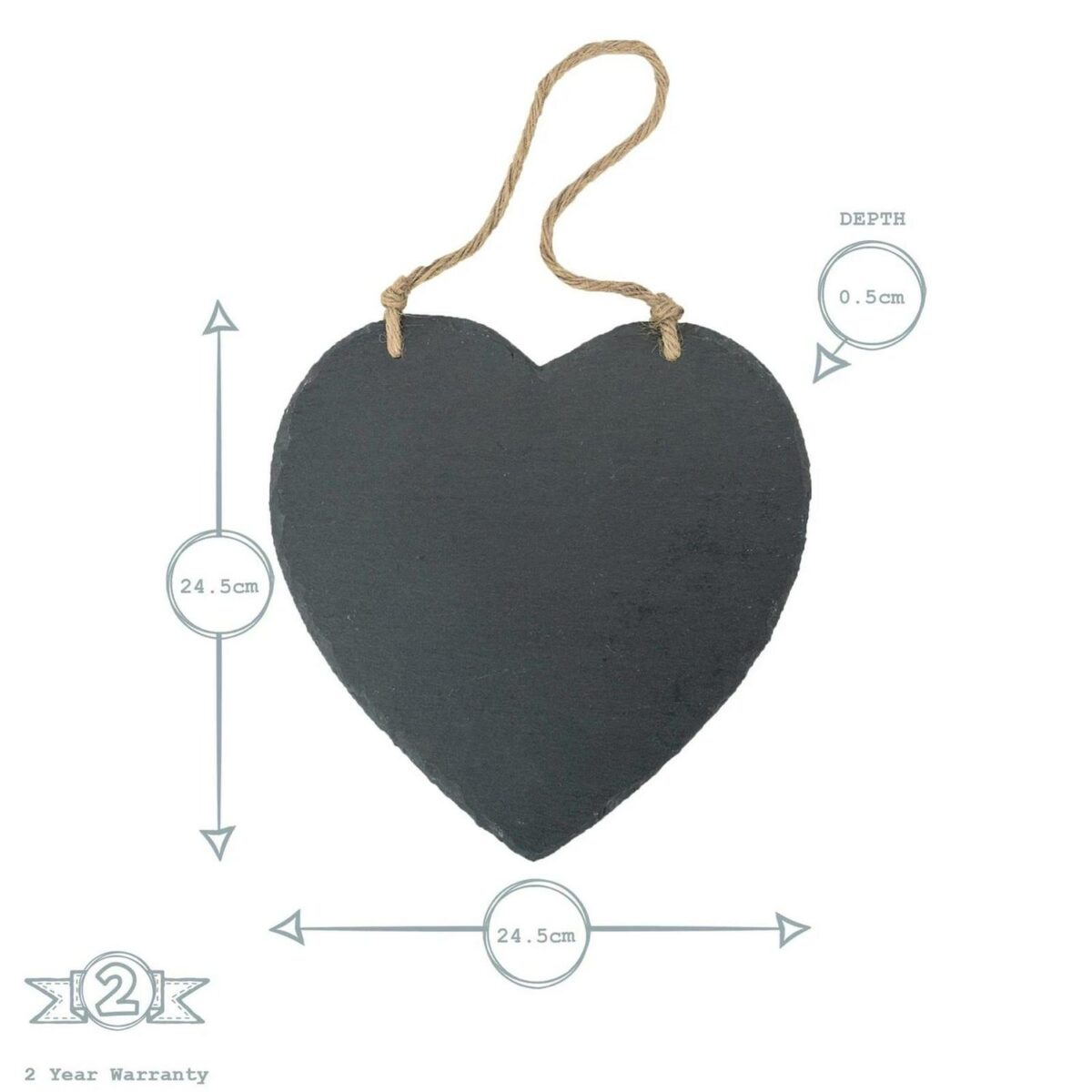 Slate Heart Hanging bfddad1db5934d27fb4a97f1d2256bf1