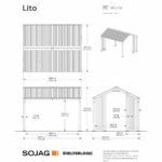 Sojag Lito 10ft x 12ft (3m x 3.6m) Aluminium Gazebo with Galvanised Steel Roof - Image 2