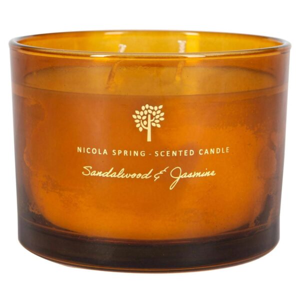 Soy Wax Scented Candle Aromatherapy Gift 38hr Burn 350g Sandalwood and Jasmine