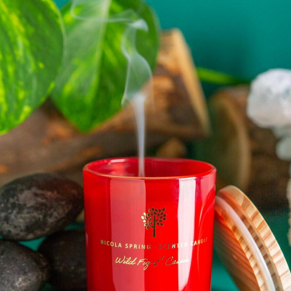 Soy Wax Scented Candle Aromatherapy Gift 21hr Burn 130g Wild Fig and Cassis - Image 6
