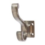 Square Back Hat and Coat Hook Cast Iron Antique Vintage Style W35mm x H80mm Raw