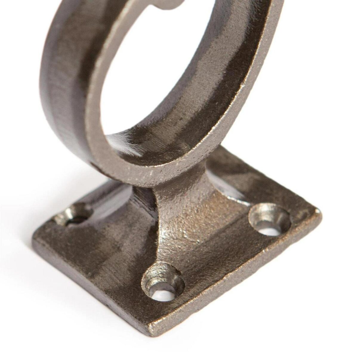 Square Back Hat and Coat Hook Cast Iron Antique Vintage Style W35mm x H80mm Raw - Image 2