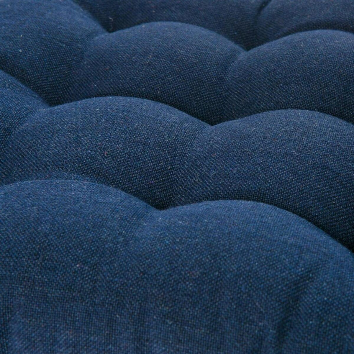 Square Garden Chair Seat Cushion Cotton Polyester Filled Outdoor Dining Pad Navy - Image 5