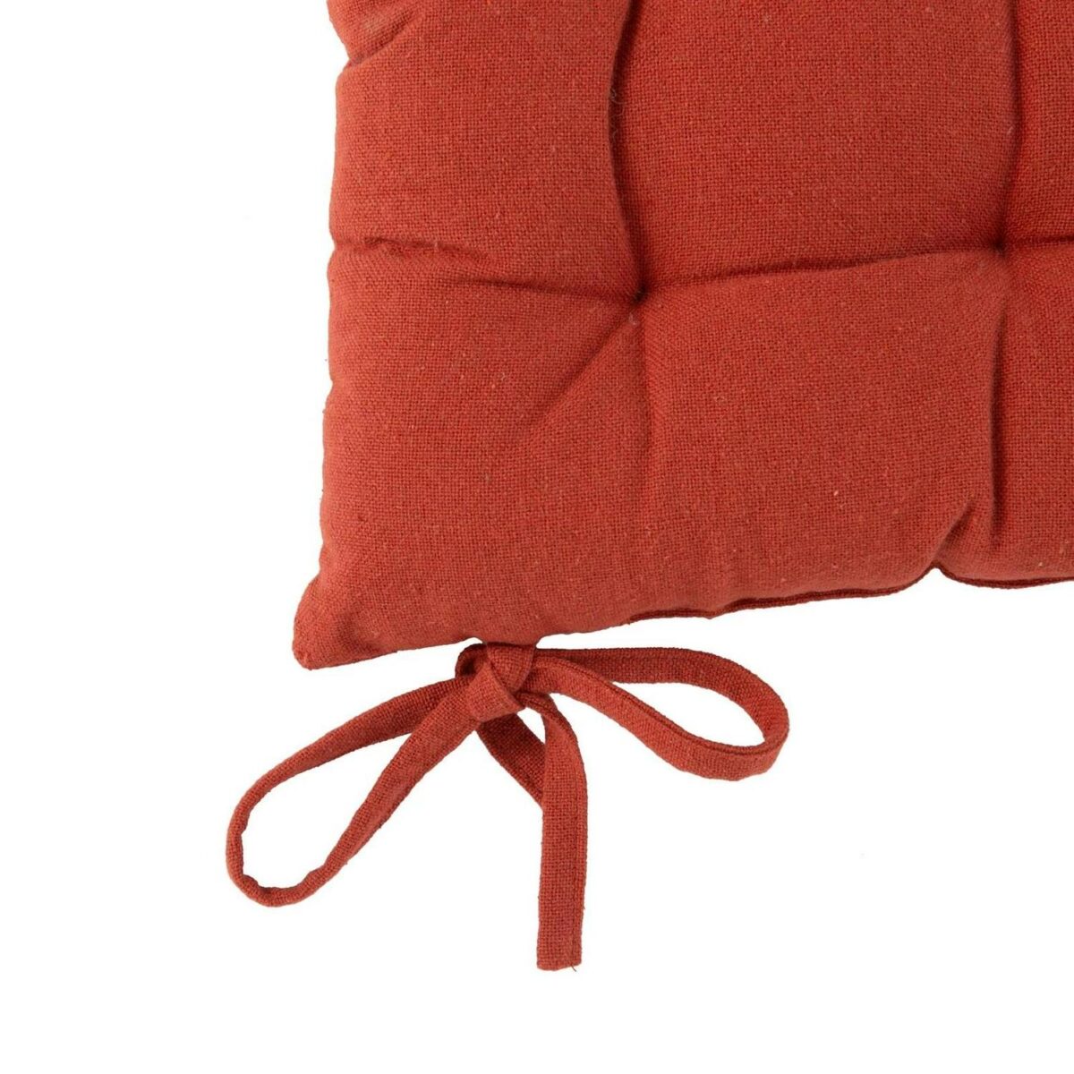 Square Garden Chair Seat Cushion Cotton Polyester Filled Outdoor Dining Paprika - Image 4