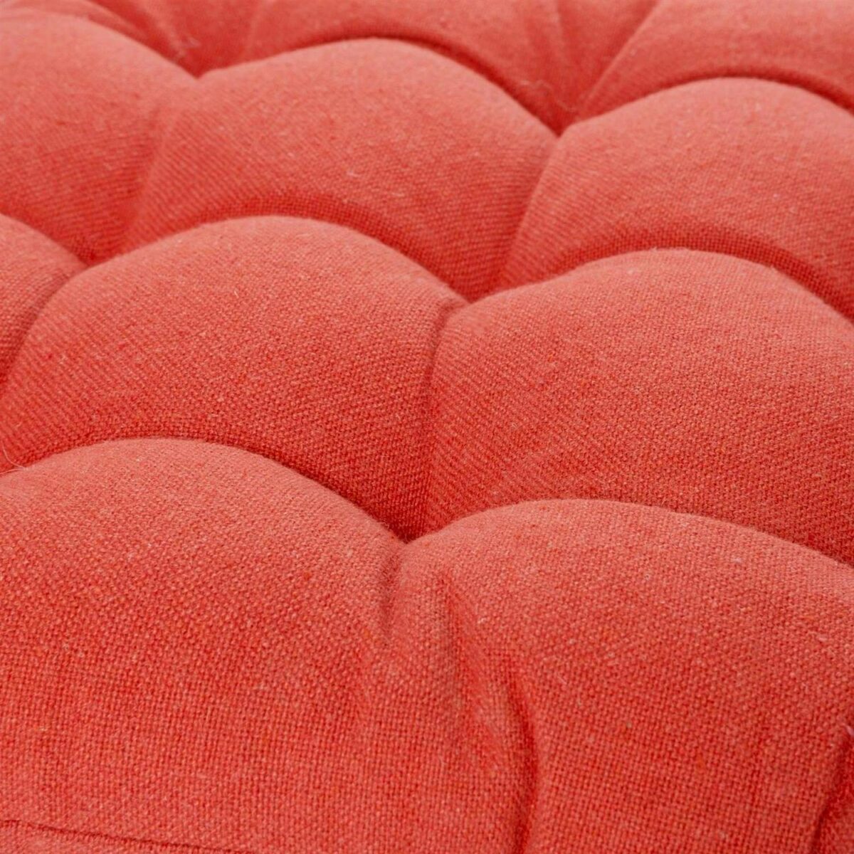Square Garden Chair Seat Cushion Cotton Polyester Filled Outdoor Dining Paprika - Image 5