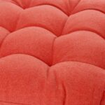Square Garden Chair Seat Cushion Cotton Polyester Filled Outdoor Dining Paprika - Image 5