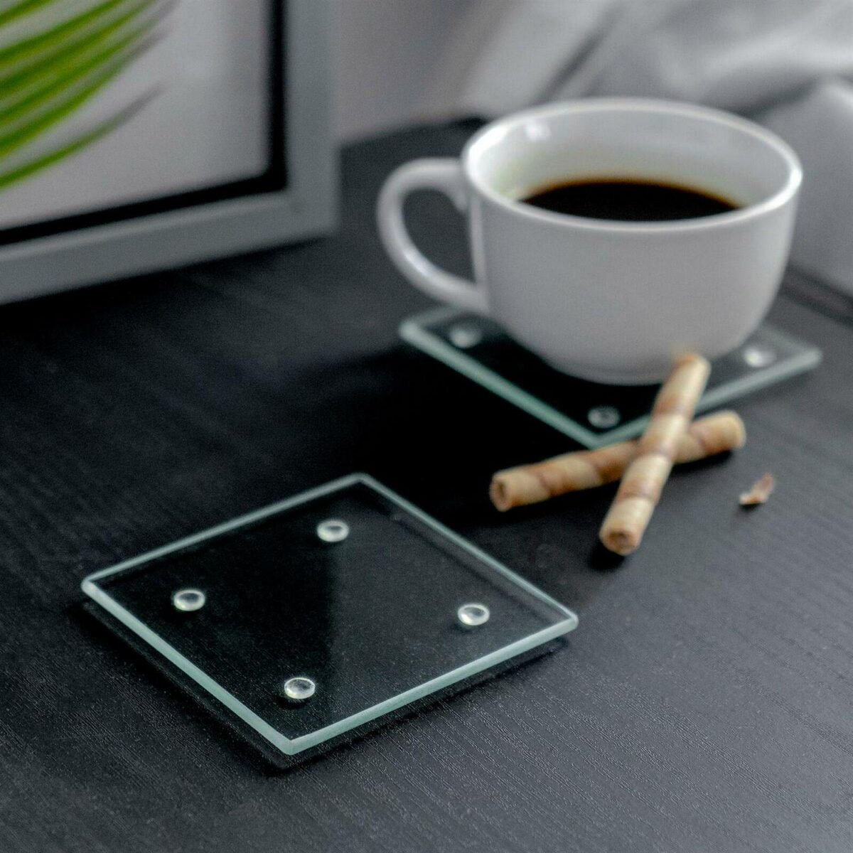 Square Glass Coaster eb79d25dc5bfb37c7969a6f47b30d7cd