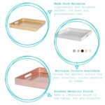 Square Serving Tray Wedding Party Dining Food Drinks Service 33cm Rose Gold - Image 2