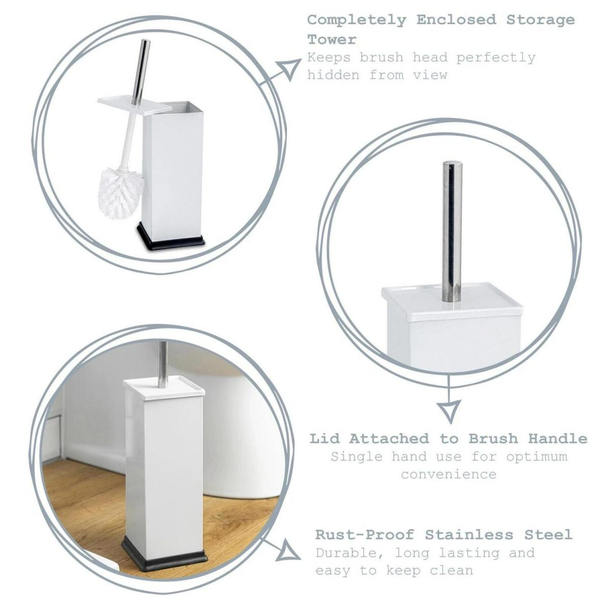Square Toilet Brush ec4f4b58e7c10d208e270de8fe1f92da