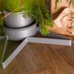 Star Shaped Metal Christmas Tree Stand up to 2.8m Silver Urban Industrial Décor - Image 7