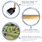 Steel Garden Hoe Full Size Azada Garden Digging Hoe with Wooden Handle 110cm - Image 2