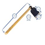 Steel Garden Hoe Full Size Azada Garden Digging Hoe with Wooden Handle 110cm - Image 3