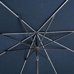SunVilla 10ft (3m) Solar LED Round Market Umbrella in Blue - Image 5