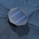 SunVilla 10ft (3m) Solar LED Round Market Umbrella in Blue - Image 7