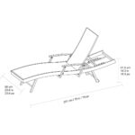 SunVilla Sling Wave Sun Lounger with Folding Arms - Set of 2 - Image 2