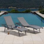 SunVilla Sling Wave Sun Lounger with Folding Arms - Set of 2 - Image 6
