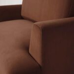 Swyft Model 05 Brown Velvet Loveseat - Image 6