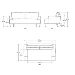 Swyft Model 05 Green Velvet 2 Seater Sofa - Image 2