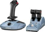 THRUSTMASTER TCA Officer Pack Airbus Editon Joystick and Throttle - Light Blue
