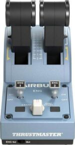 THRUSTMASTER TCA Officer Pack Airbus Editon Joystick and Throttle - Light Blue - Image 4