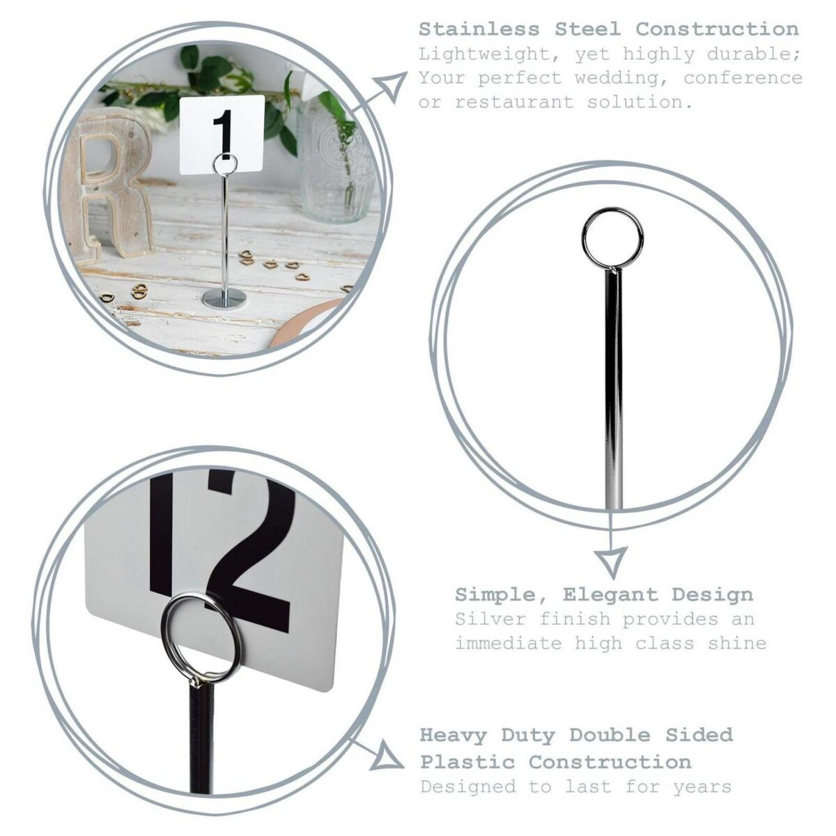 Table Number Holders ee227ceec323c9d90a1c269eda7f6814