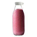 Tallo Glass Bottle Fridge Water Juice Storage Serving Carafe Decanter 1 Litre