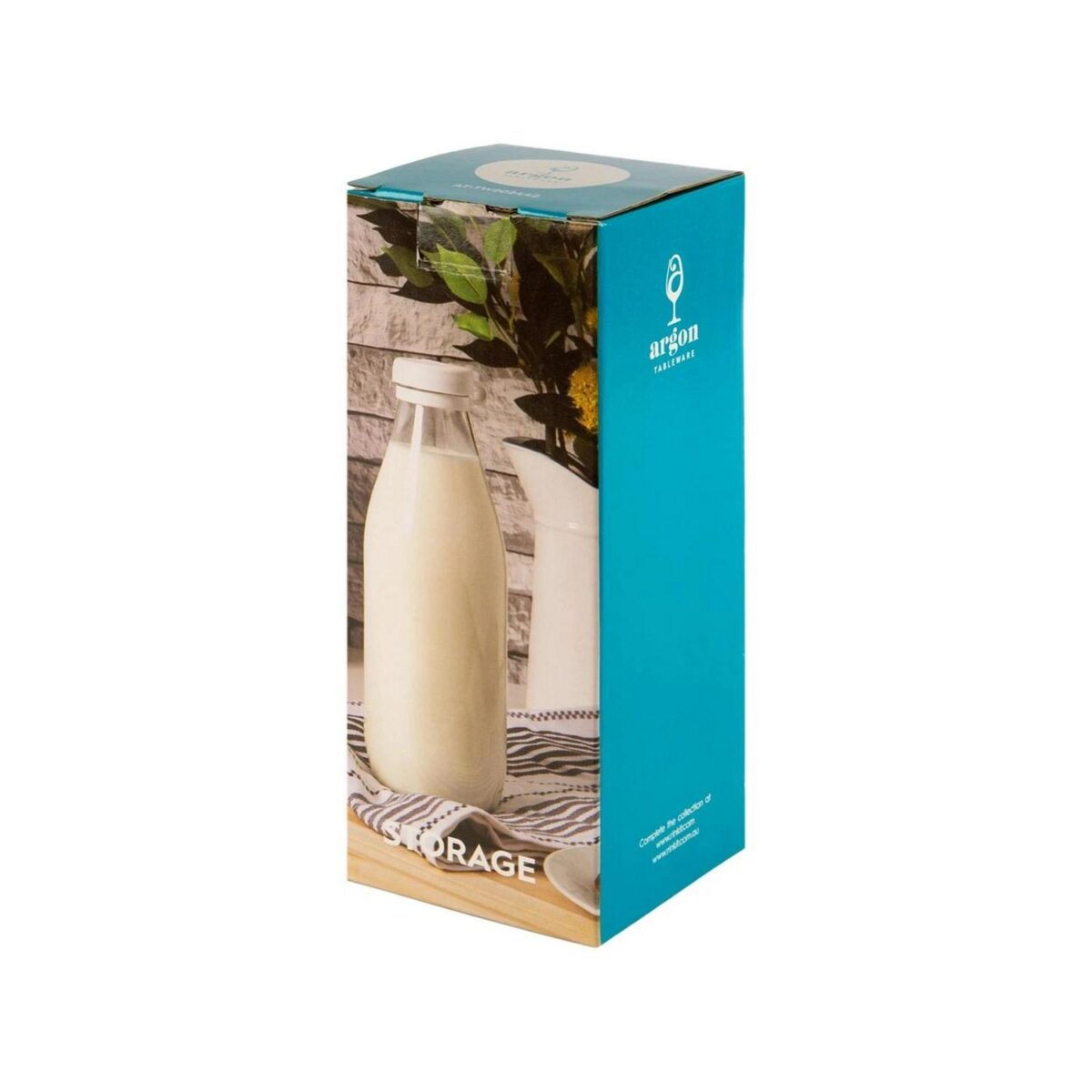 Tallo Glass Bottle Fridge Water Juice Storage Serving Carafe Decanter 1 Litre - Image 4