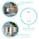 Tallo Glass Bottle Fridge Water Juice Storage Serving Carafe Decanter 1 Litre - Image 2