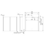 Tavistock Endure 2 Door Mirror Cabinet, 65 x 65 x 13.6 cm - Image 5