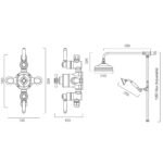 Tavistock Highbury Exposed Two Function Shower - Image 5
