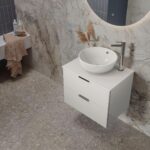 Tavistock Vesta 59.8 cm Wall Mounted Vanity Unit In White - Image 4