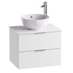 Tavistock Vesta 59.8 cm Wall Mounted Vanity Unit In White - Image 2