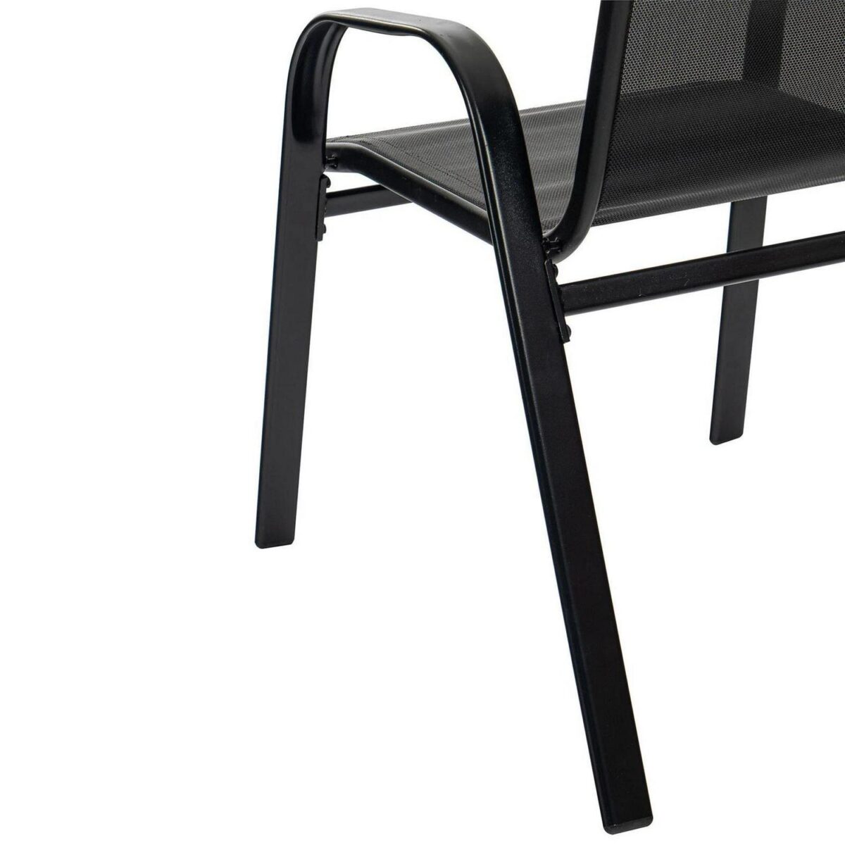 Texteline Canvas Garden Chairs Water Resistant Outdoor Patio Furniture Black - Image 5