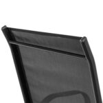 Texteline Canvas Garden Chairs Water Resistant Outdoor Patio Furniture Black - Image 4