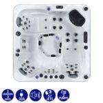 The Wellness Co Relax 9 57-Jet 5 Person Hot Tub - Delivered and Installed