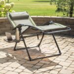 Timber Ridge Zero Gravity Folding Lounger with Side Table - Image 8