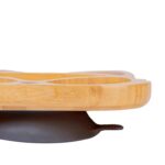 Tiny Dining Black Fox Bamboo Baby Suction Plate Toddler Weaning Feeding Set - Image 7