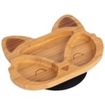 Tiny Dining Black Fox Bamboo Baby Suction Plate Toddler Weaning Feeding Set