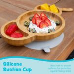 Tiny Dining Black Koala Bamboo Baby Suction Plate Toddler Weaning Feeding Set - Image 5