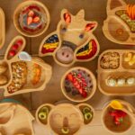 Tiny Dining Black Unicorn Bamboo Baby Suction Plate Toddler Weaning Feeding Set - Image 7
