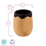 Tiny Dining Blue 130ml Bamboo Baby Drinking Cup Toddler Sippy Cup BPA Free - Image 3