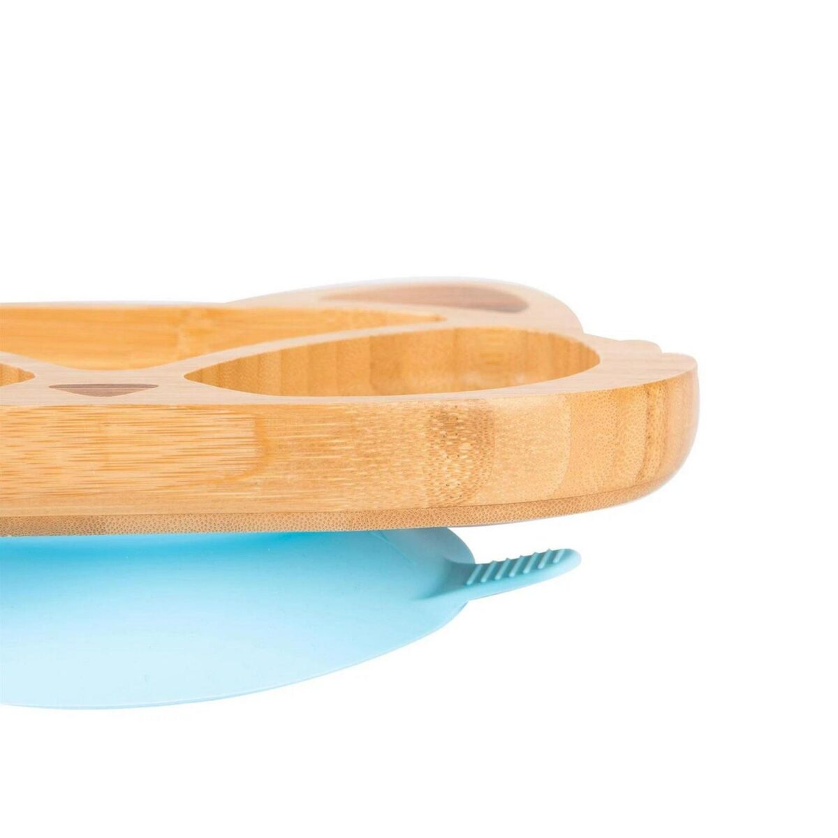 Tiny Dining Blue Fox Bamboo Baby Suction Plate Toddler Weaning Feeding Set - Image 7