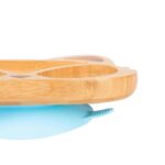 Tiny Dining Blue Fox Bamboo Baby Suction Plate Toddler Weaning Feeding Set - Image 7
