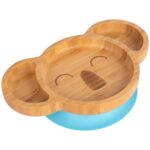 Tiny Dining Blue Koala Bamboo Baby Suction Plate Toddler Weaning Feeding Set