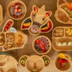 Tiny Dining Blue Unicorn Bamboo Baby Suction Plate Toddler Weaning Feeding Set - Image 7