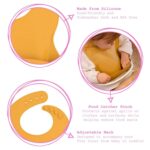 Tiny Dining Dusty Rose Adjustable Silicone Baby Feeding Bib with Food Catcher - Image 2