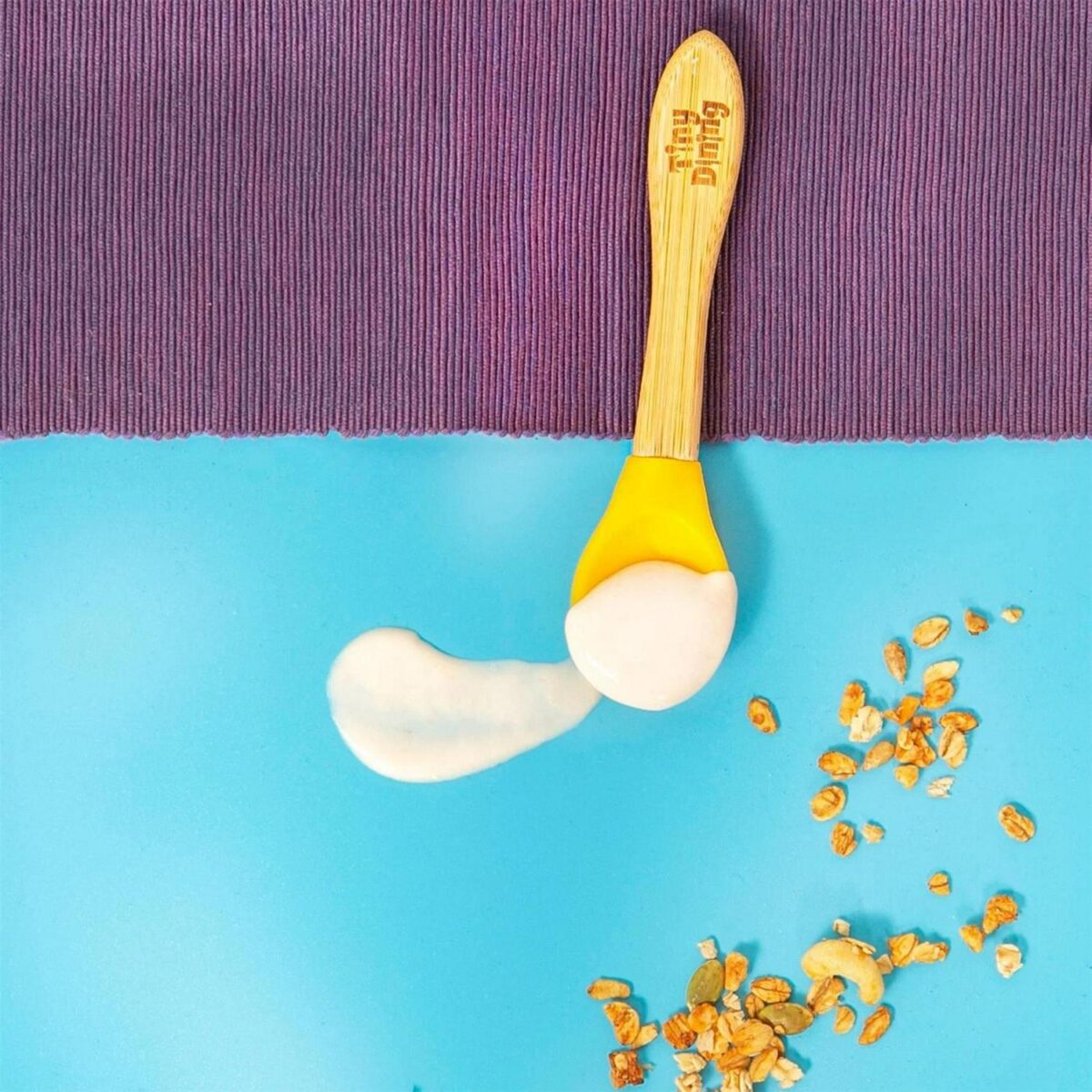 Tiny Dining Pastel Pink Bamboo Baby Feeding Spoon Soft Tip Toddler Weaning - Image 6
