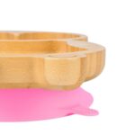 Tiny Dining Pink Penguin Bamboo Baby Suction Plate Toddler Weaning Feeding Set - Image 7