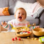 Tiny Dining Pink Penguin Bamboo Baby Suction Plate Toddler Weaning Feeding Set - Image 5