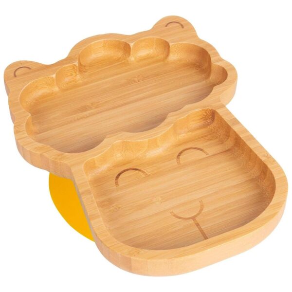Tiny Dining Yellow Llama Bamboo Baby Suction Plate Toddler Weaning Feeding Set
